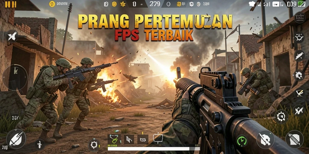 Screenshot menampilkan pertempuran intens dari gameplay FPS.