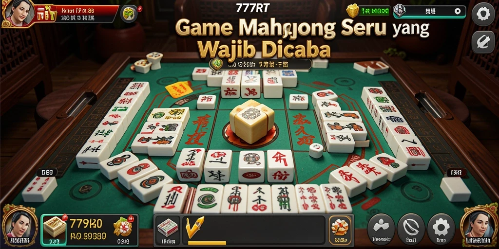 Tampilan gameplay Mahjong yang menarik dan penuh warna di 777RT.