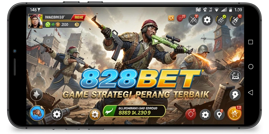 Tangkapan layar yang menampilkan aksi pertempuran dalam 828BET.