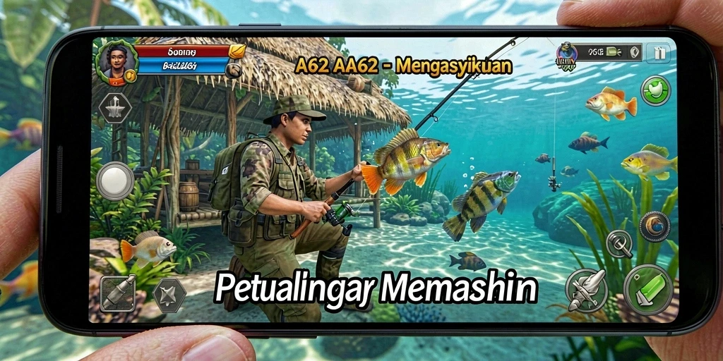 Tangkapan ikan yang memukau dalam gameplay AA62.
