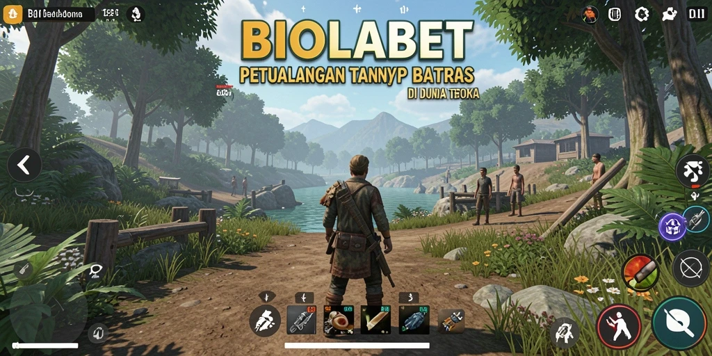 Tampilan gameplay <strong>BIOLABET</strong> menunjukkan petualangan yang luas dan menakjubkan.