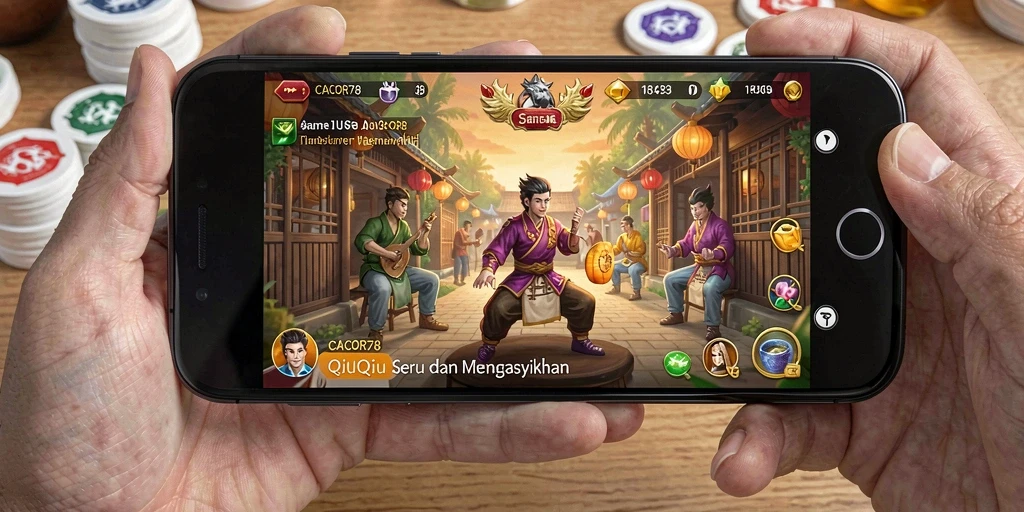 Tampilan gameplay QiuQiu yang mendebarkan di CACOR78.
