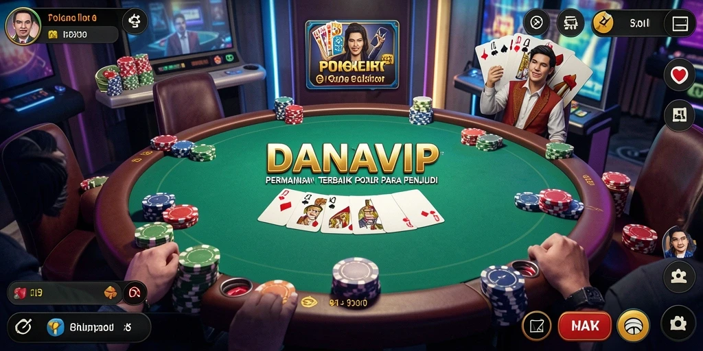 Tampilan gameplay mendebarkan di DANAVIP dengan banyak pemain.