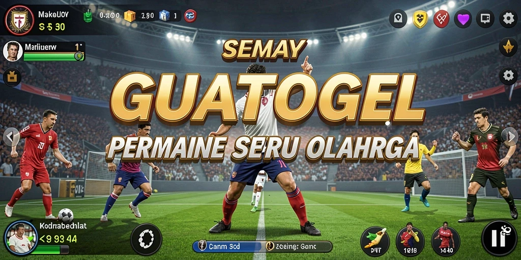 Tampilan seru dari GUATOGEL saat gameplay berjalan.