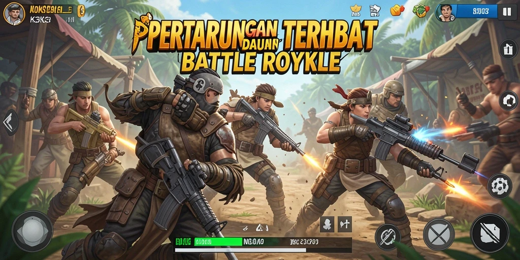Gameplay menegangkan K3K3 dalam aksi Battle Royale.