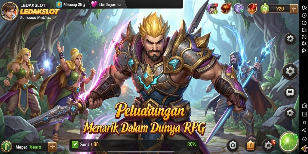 Tampilan menarik dari gameplay RPG LEDAKSLOT yang mengasyikkan.