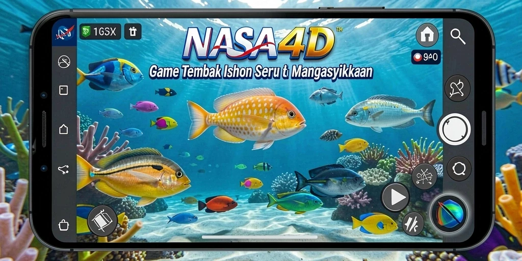 Tampilan gameplay Tembak Ikan yang menarik di NASA4D.