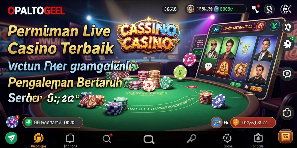 Tampilan langsung permainan Live Casino di OPALTOGEL.