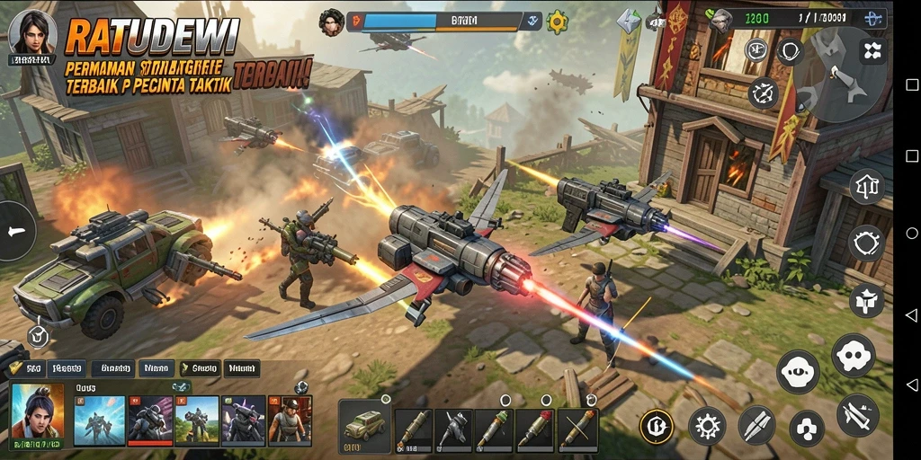 Gameplay seru dengan berbagai taktik yang terlibat.