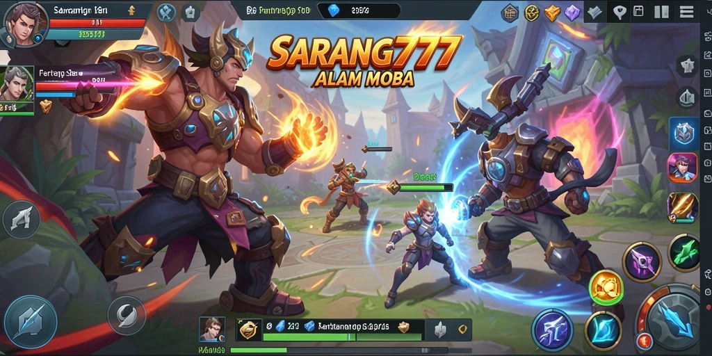 Tampilan menegangkan dari gameplay SARANG777 yang penuh strategi.