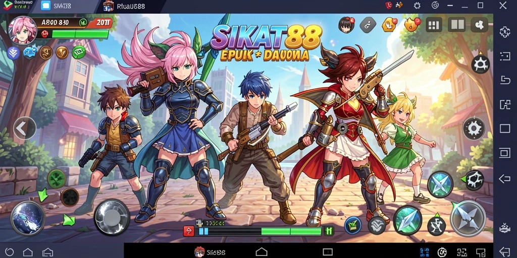 Gameplay SIKAT88 yang seru dan penuh warna anime.