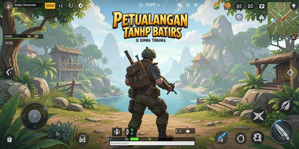 Screenshot menunjukkan kebebasan menjelajahi dunia Open World yang luas.