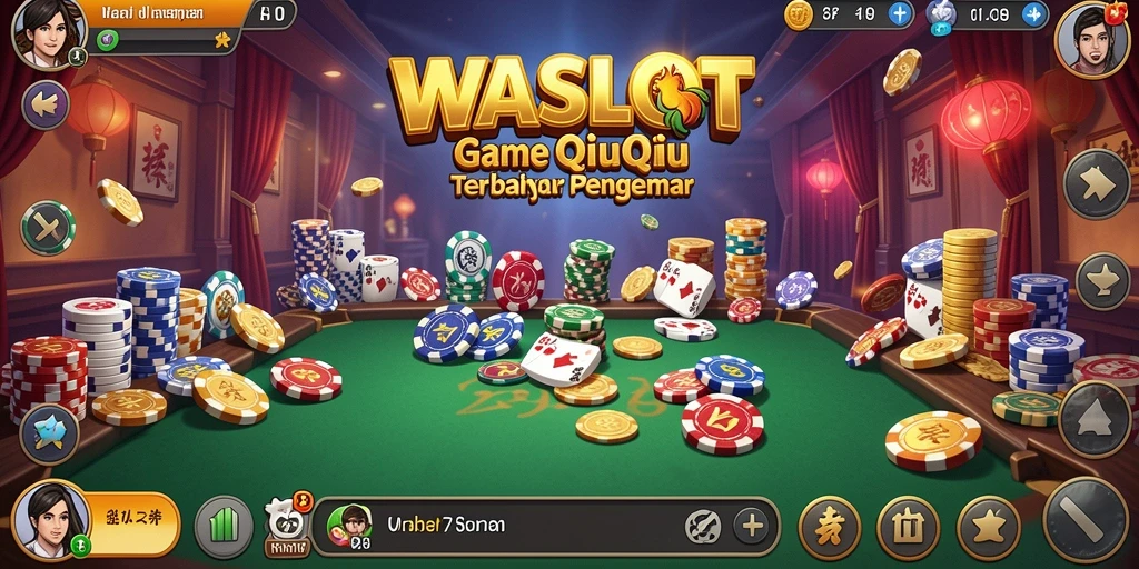 Tampilan gameplay WASLOT yang menarik dan interaktif dalam permainan QiuQiu.